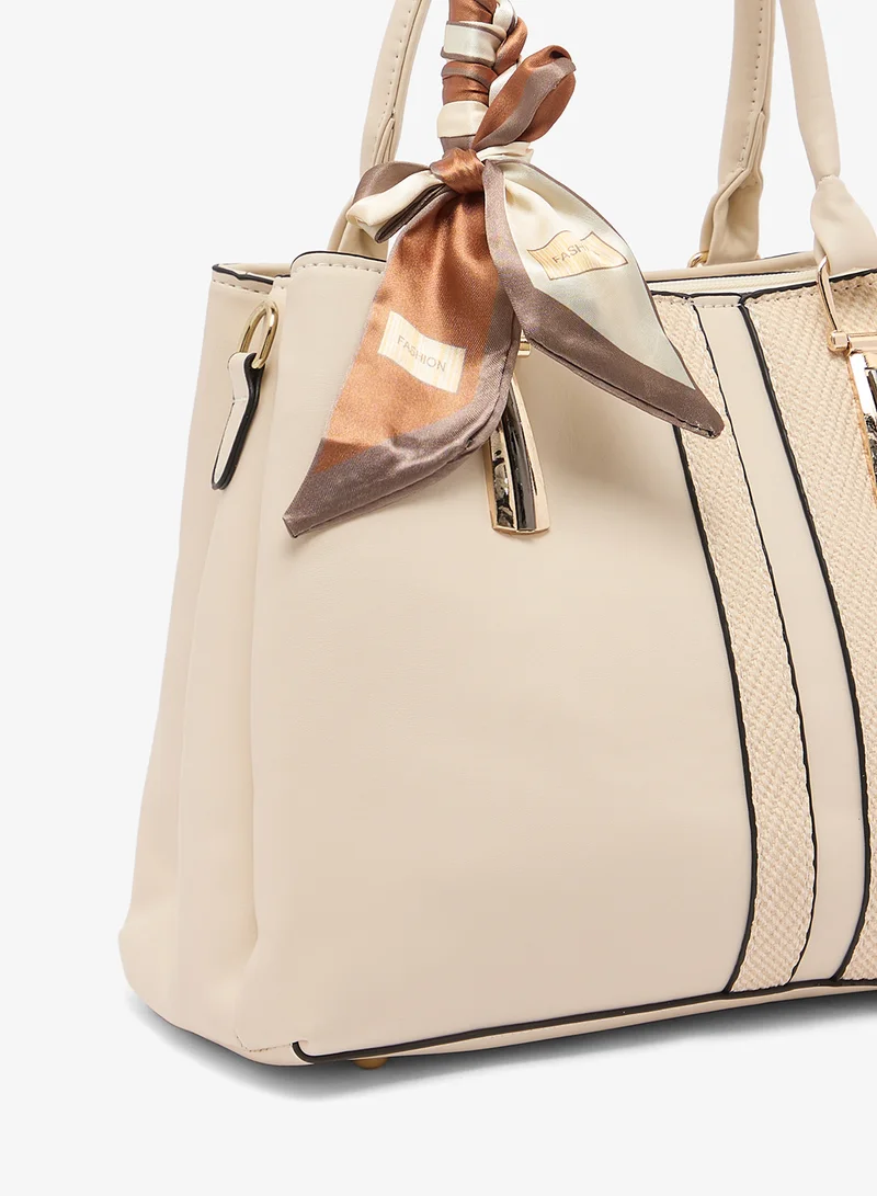 ELLA White Top Handle Structured Satchel Bag for Women | Best Price UAE